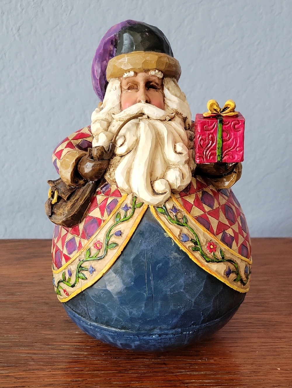 Jim Shore Heartwood Creek "Roly Poly Santa" Figurine "The Season of Giving"